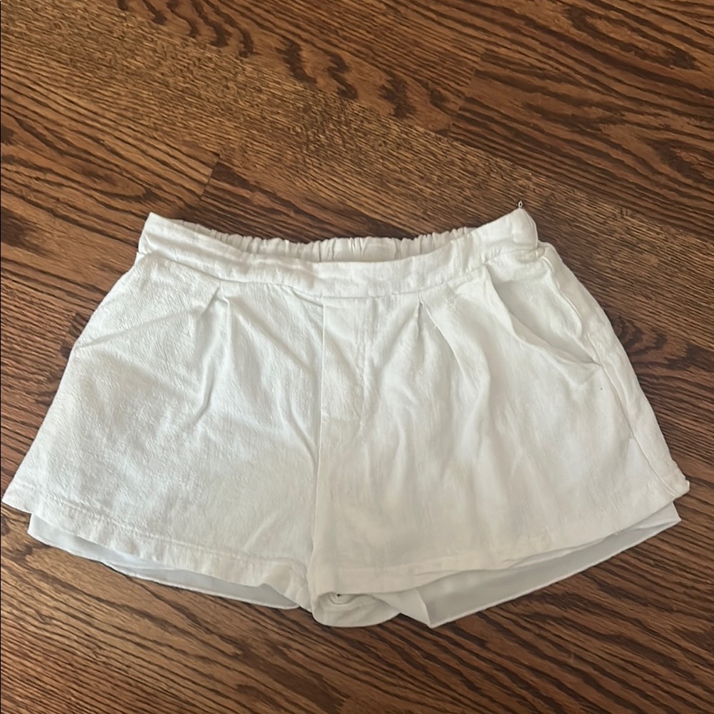 Altar'd State High Waist White Shorts